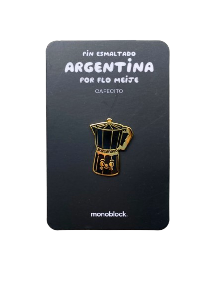 PIN ESMALTADO ARGENTINA "MONOBLOCK" CAFECITO