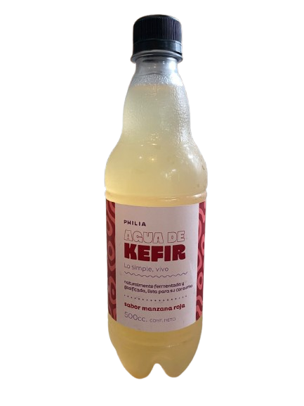 AGUA DE KEFIR "PHILIA" MANZANA ROJA X 500