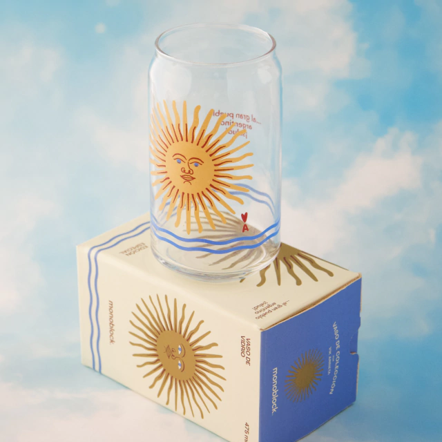 VASO DE VIDRIO "MONOBLOCK" ARGENTINA X 475ML