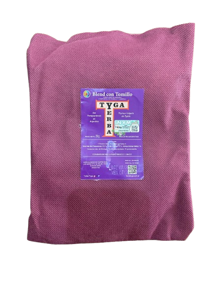 BLEND DE YERBA "TYGA" CON MORINGA Y TOMILLO X 250 GR