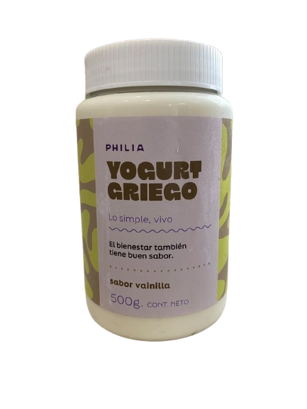 YOGURT GRIEGO "PHILIA" VAINILLA X 500 GR