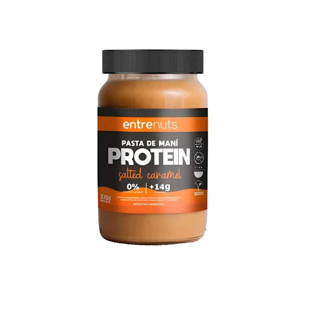 PASTA DE MANI "ENTRE NUTS" PROTEIN SALTED CARAMEL X 370